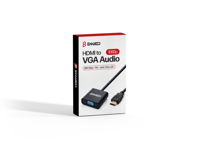 Enkado EKD-HV10 HDMI to 1080P VGA + Audio Adapter - Görsel 2