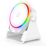 5in1 Wireless İndüksiyon Bluetooth 5W RGB Beyaz Speaker