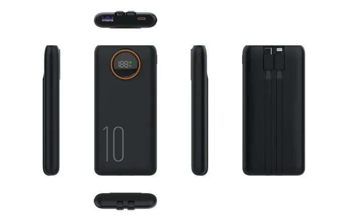 Snapron SNP-3012 10.000 Mah LCD Ekran Dahi̇li̇ Kablolu 22.5w Hızlı Şarj Powerbank - Görsel 6