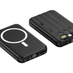 Snapron SNP-3005 10.000 mAh PD 22.5W USB-A USB-C Lighting Dahili Kablolu Hızlı Şarj  Lcd Ekran Magsafe Powerbank