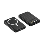 Snapron SNP-3005 10.000 mAh PD 22.5W USB-A USB-C Lighting Dahili Kablolu Hızlı Şarj  Lcd Ekran Magsafe Powerbank