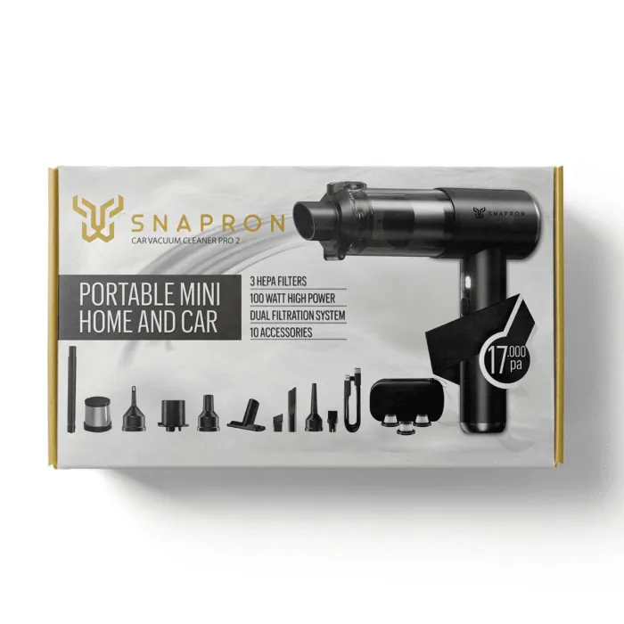 Snapron SNV-3001 17000pa 2i̇n1 Güçlü Vakum Ve Üflemeli̇ Şarjlı Elektri̇kli̇ Araç Süpürgesi̇ - Görsel 2