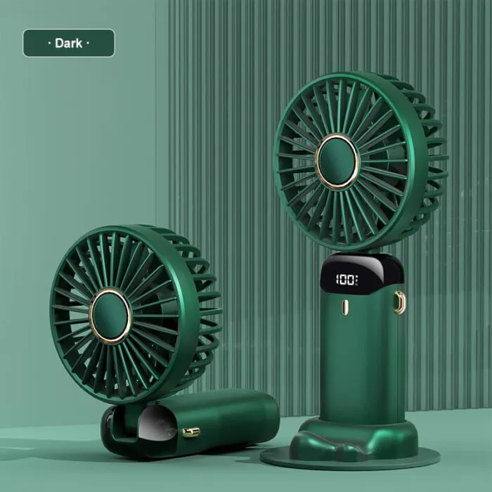 Minifan Ultra Sessiz LED Göstergeli Katlanabilir Şarjlı Mini El Fanı - Görsel 6