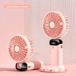 Minifan Ultra Sessiz LED Göstergeli Katlanabilir Şarjlı Mini El Fanı - Görsel 4