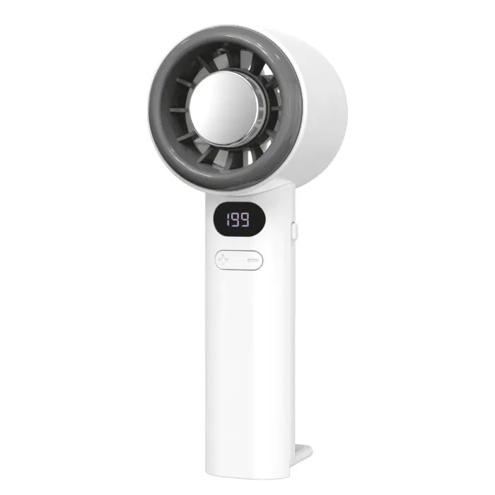 Minifan Ultra Sessiz LED Göstergeli Şarjlı Turbo Mini El Fanı - Görsel 2