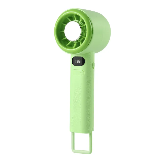 Minifan Ultra Sessiz LED Göstergeli Şarjlı Turbo Mini El Fanı - Görsel 3