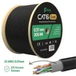 FENY  FN-CAT690 305 METRE 23AWG 0,57MM  ÇİFT ÇEKET GOLD  DIŞ MEKAN CAT6 UTP KABLO