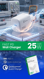 FENY 25W GaN PD Hızlı Şarj Adaptörü USB-C Duvar Şarj Cihazı