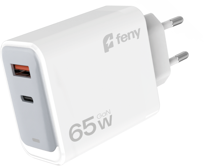 FENY 65W PD Hızlı Şarj Adaptörü USB-C + USB-A Notebook, MacBook, Tablet ve Telefon Şarj Cihazı - Görsel 2
