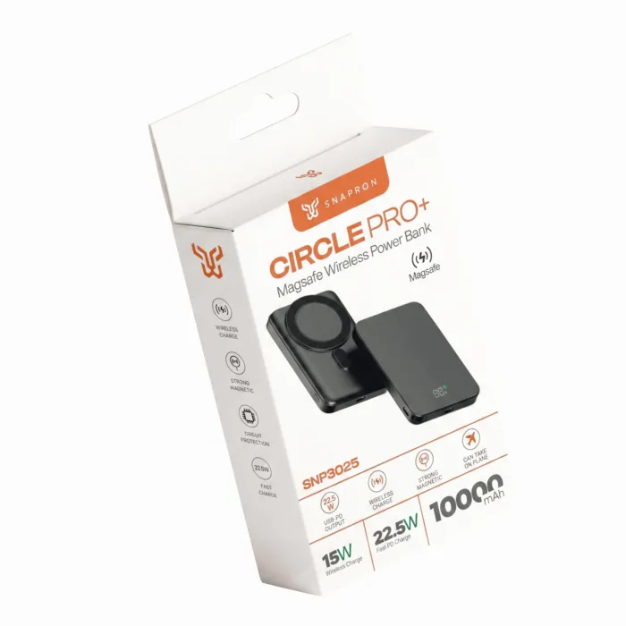 Snapron SNP-3020 Slim PD 22.5W Hızlı Şarj Lcd Ekran Magsafe 5000 mAh Powerbank - Görsel 2