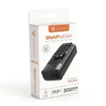 Snapron SNP-3035 30000mAh 22.5W PD Hızlı Şarj Powerbank | Dahili Lightning, Type-C ve USB Kablolu | LCD Ekran - Görsel 5