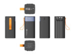 Snapron SNP-3050 22.5W PD USB-A USB-C Lighting Dahili Kablolu QC3.0 50000mAh Powerbank - Görsel 5