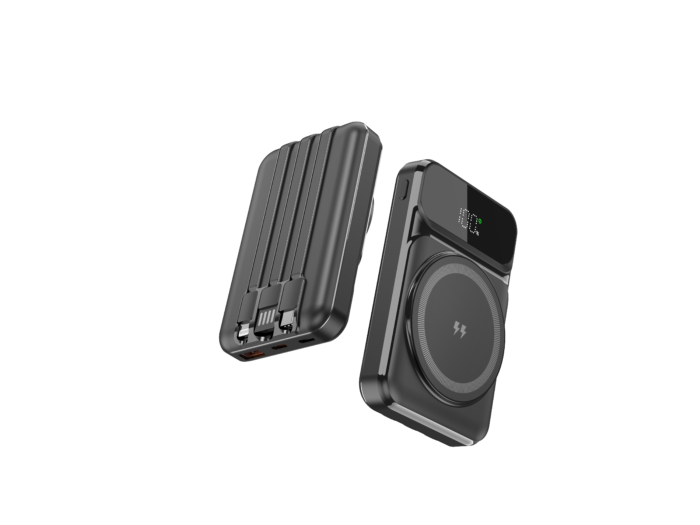 Snapron SNP-3030 22.5W PD USB-A USB-C Lighting Dahili Kablolu 10000mAh Powerbank - Görsel 2
