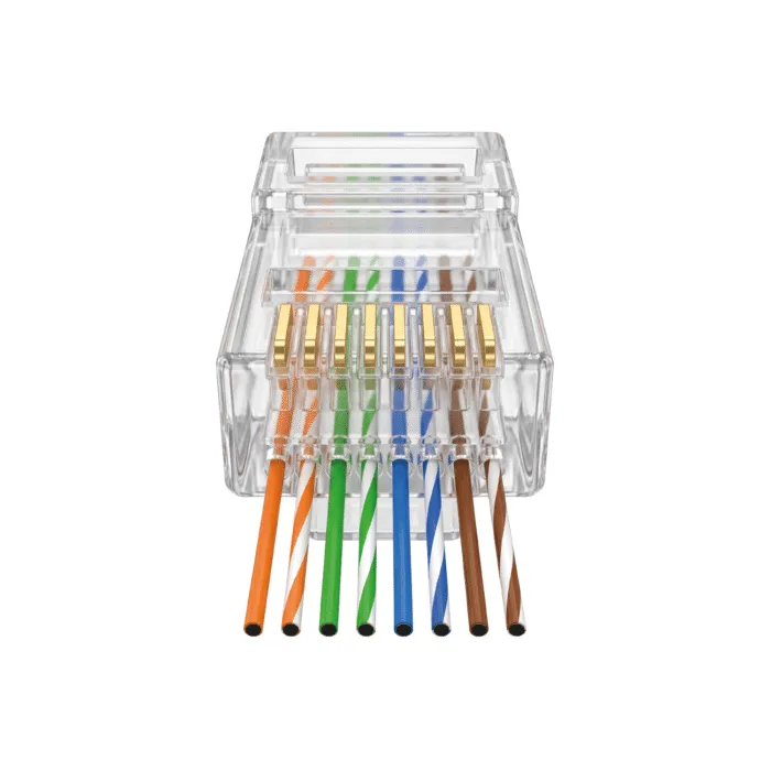 FENY FN-COB35 CAT6 UTP Yeni Nesil Delikli 3U Gold Jack 100'lü Kutulu - Görsel 3