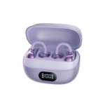Feny FN-TWS52 OWS Bluetooth 6.0 Di̇ji̇tal Göstergeli̇ Kli̇ps Model 50+400mAh Mor Kulaklık - Görsel 2