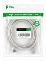 Feny FN-U3003 USB2.0 AM/BM Şeffaf 100% Bakır Pri̇nter Yazıcı Kablosu 3M - Görsel 3