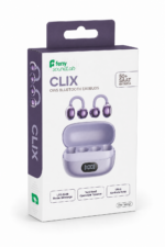 Feny FN-TWS52 OWS Bluetooth 6.0 Di̇ji̇tal Göstergeli̇ Kli̇ps Model 50+400mAh Mor Kulaklık - Görsel 3