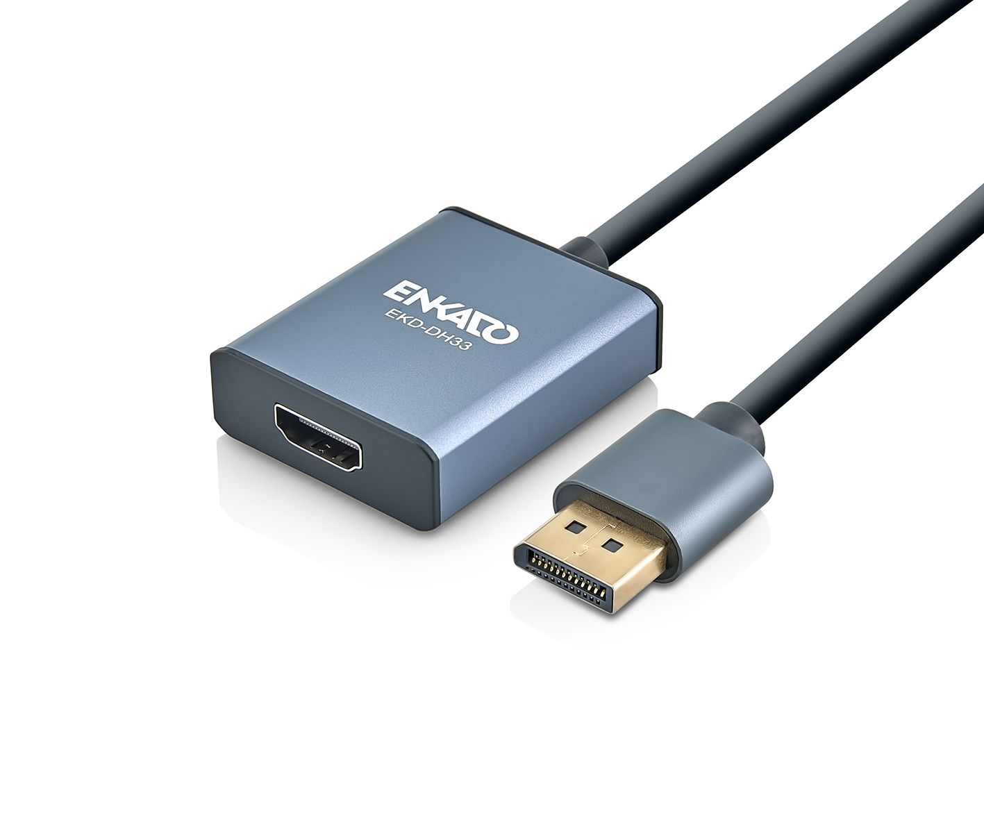 EKD-DH33 Enkado EKD-DH33 DisplayPort To HDMI 4K Metal Adaptör - Görsel 1