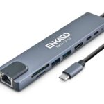Enkado EKD-TP52 Type-C To HDMI 8in1 2×PD + 2×USB 3.0 + HDMI 4K@30Hz + SD/TF + Ethernet 1000Mbps Multi Hub