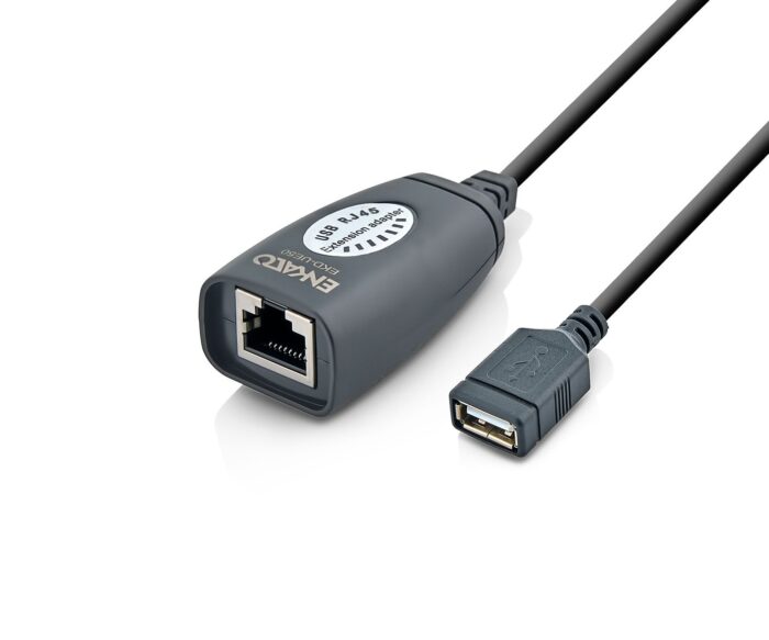 Enkado EKD-UE50 50 Metre USB Extender USB 2.0 CAT6 Ethernet 12Mbps - Görsel 2